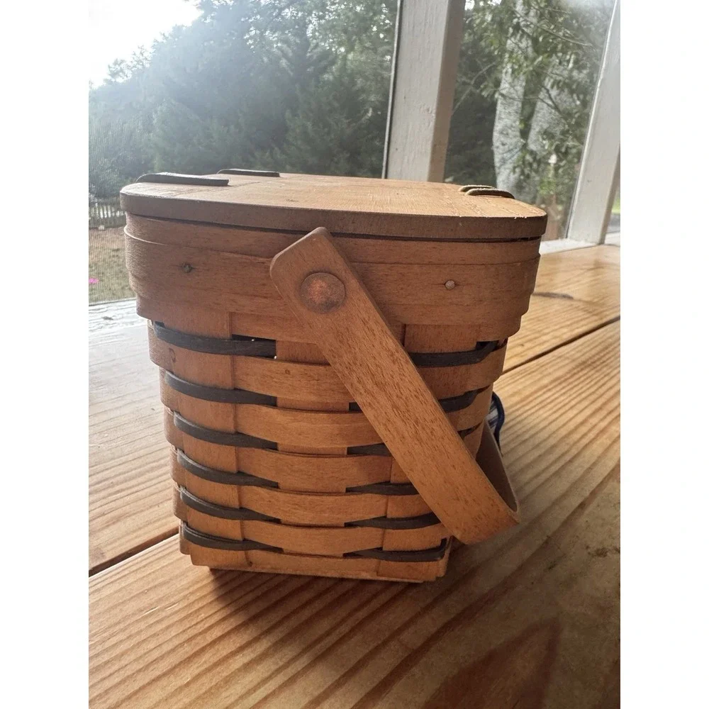 Vintage Longaberger Basket w/ Lid 1994 Forever Yours Sweetheart Hostess + Tags